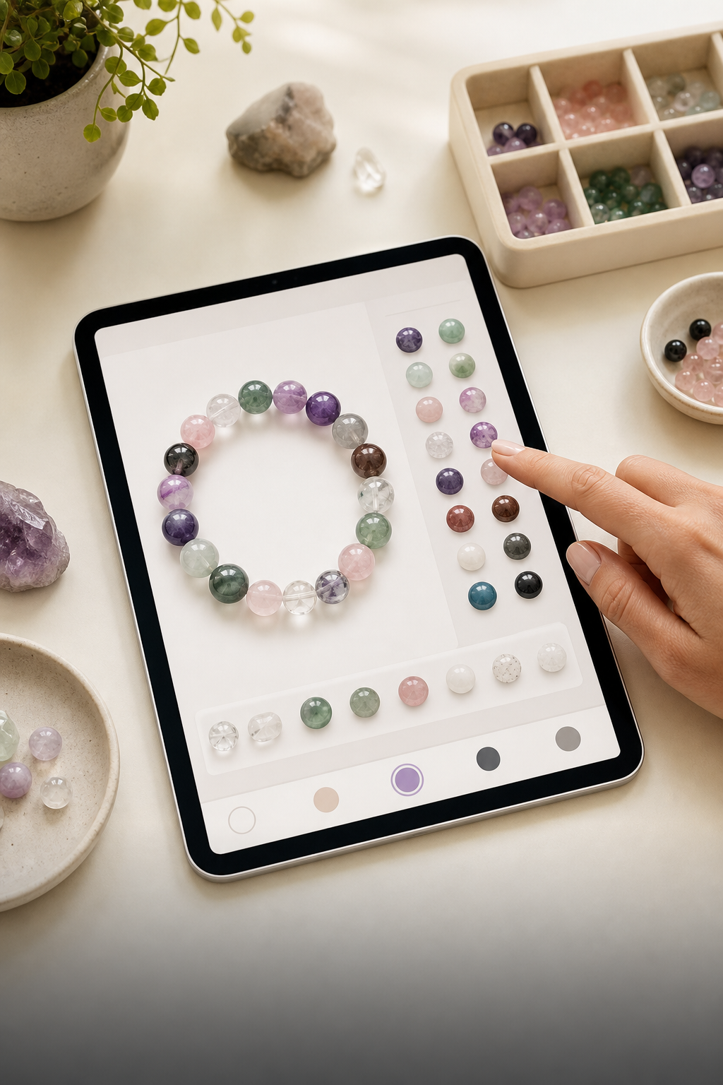 Online DIY bracelet builder