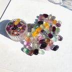 100g Natural Crystal Polished Rainbow Fluorite Tumbled Stones Fashion Trend Art & Collectible Decoration