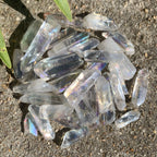 Electroplated Aura Quartz Points - 200 g Bag