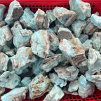 Natural Caribbean Calcite Raw Stone, Mixed Selection