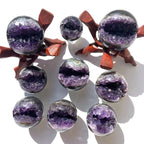 6cm Direct Natural Crystals Stone Sphere Druzy Geode Amethyst Quartz Crystal Ball Sphere