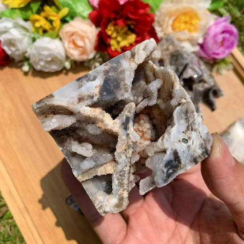 6cm Natural Sphalerite Cube Unique Stone Crystal Mineral Specimen Crystal Collection Decoration Sphalerite Blo