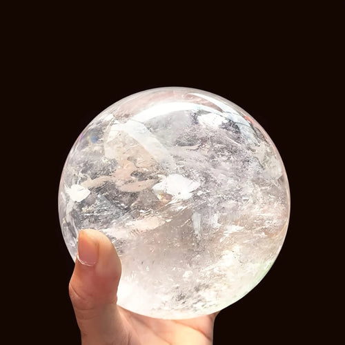 7-7.5cm Gifts Spirit Natural Gemstone Clear Quartz Sphere for Home Decoration