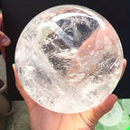 7-7.5cm Spirit Natural Gemstone Clear Quartz Sphere