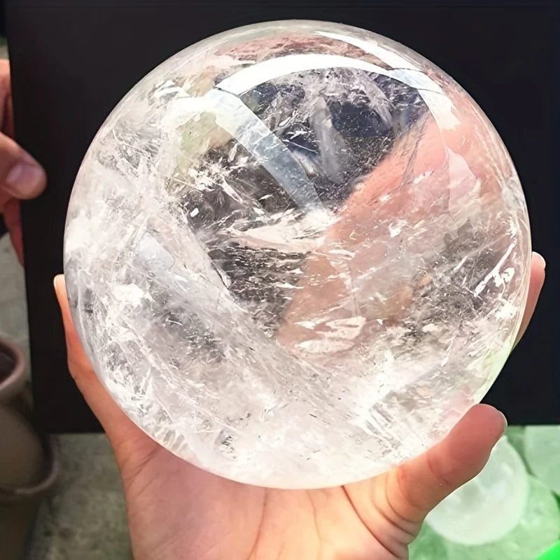 7-7.5cm Spirit Natural Gemstone Clear Quartz Sphere