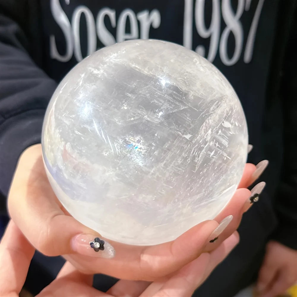 7-7.5cm Spirit Natural Gemstone Clear Quartz Sphere
