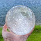 7-7.5cm Spirit Natural Gemstone Clear Quartz Sphere