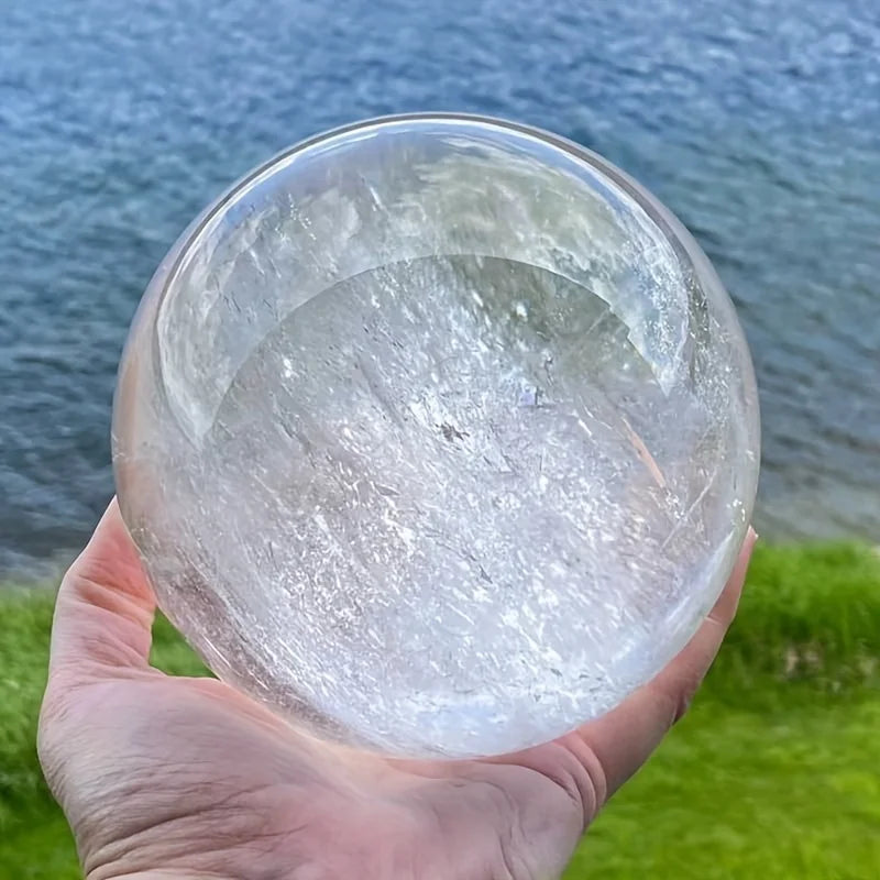 7-7.5cm Spirit Natural Gemstone Clear Quartz Sphere