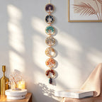 7 Tree of Life Crystal Suncatcher Handmade Natural Gemstone Hanging Garland Wall Decor Decor - Standard