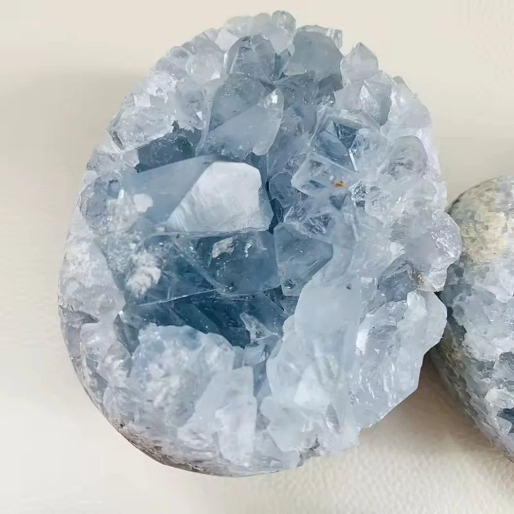 Blue Celestite Druzy Cluster - 800–1,000 g
