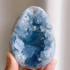 Blue Celestite Druzy Cluster - 800–1,000 g