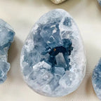 Blue Celestite Druzy Cluster - 800–1,000 g