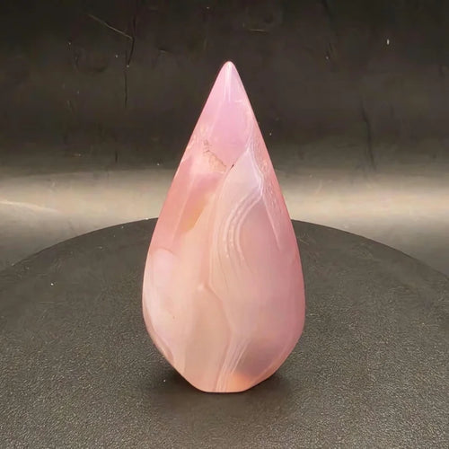 Agate Water Drop With Natural Unique Banded Patterns Smooth Polished Glossy Decoration Crystal Collection and Daily Lucky Gift