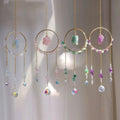 Amelia Luxury Moon Suncatcher Wind Chime Crystal Craft Fashion Trend Geometric Home Decor Window Ornament Hang - Standard