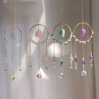 Amelia Luxury Moon Suncatcher Wind Chime Crystal Craft Fashion Trend Geometric Home Decor Window Ornament Hang - Standard