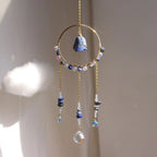 Amelia Luxury Moon Suncatcher Wind Chime Crystal Craft Fashion Trend Geometric Home Decor Window Ornament Hang