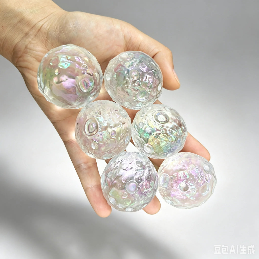 Angel Aura Quartz Moon Sphere