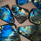 Strong Flash Crystal Polished Stones Light Labradorite Freeform for Decoration