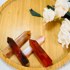 Polished Natural Carnelian Agate Point Crystal Tower for Home Decoration Gift