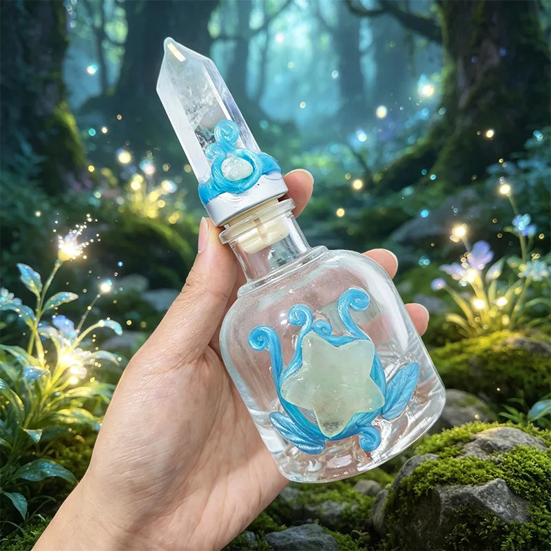 Crystal-Topped Refillable Perfume Bottle