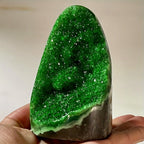 Crystal Specimen Minerals Rocks and Crystals Raw Stones Minerals Green Quartz Crystal Cluster for Anniversary