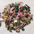 Selling Natural Polished Crystal Watermelon Tourmaline Chips Tumbled Stone for for Decoration