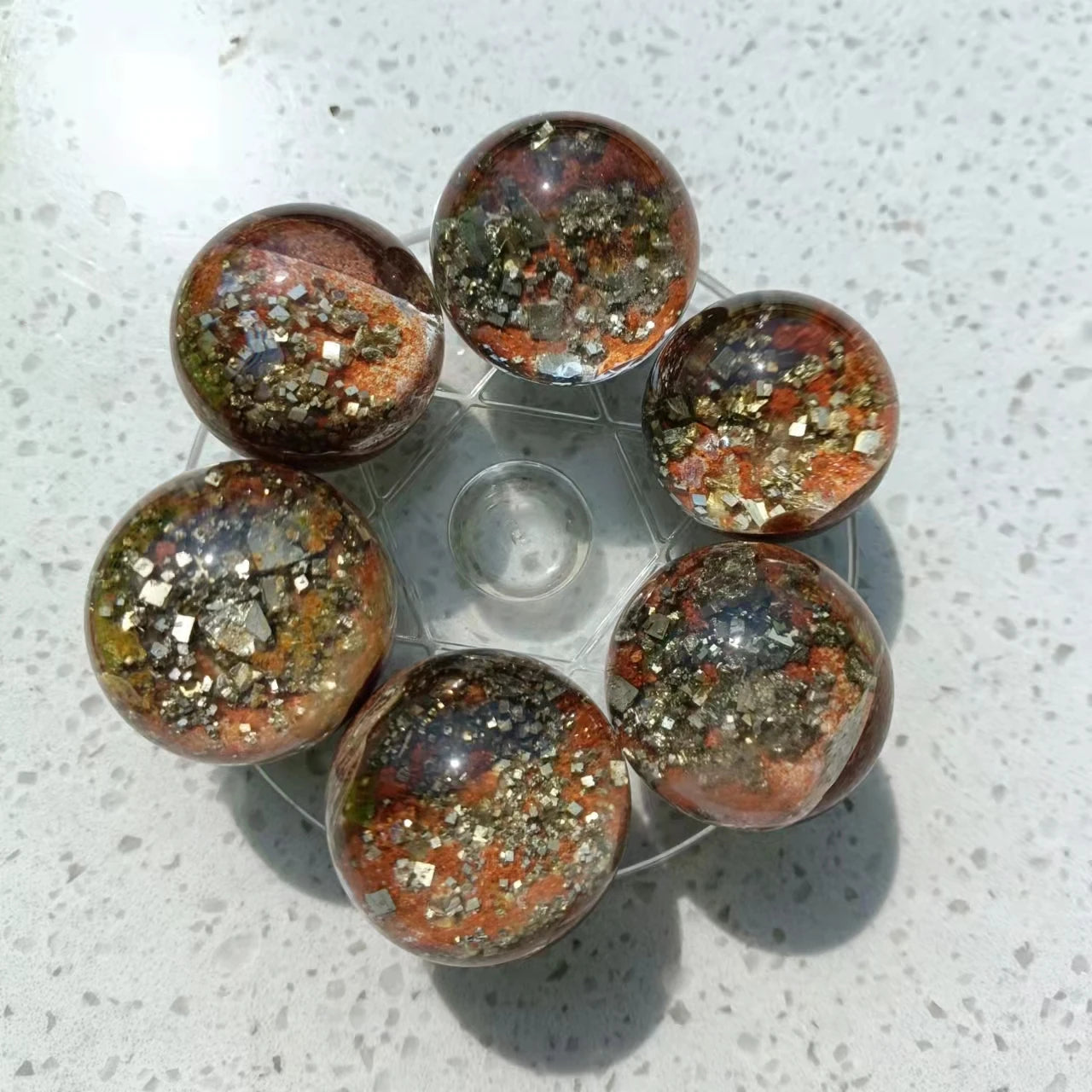 Selling Natural Polished Pyrite-garden Crystal Sphere Ball for Decoration