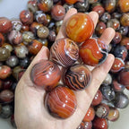 Natural Red Sardonyx Mini Sphere, 25-35 mm