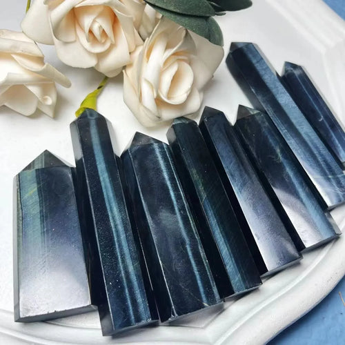 Blue Tiger Eye Crystal Tower