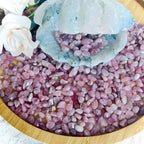 Natural Pink Purple Crystal Chips Polished Rose Quartz Gravel for DIY Resin Plant Decor