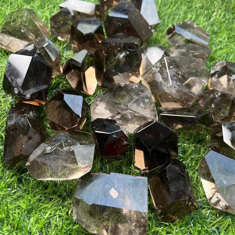 Natural Smoky Quartz Freeform Stone for Crystal Craft Holiday Decoration & Gift