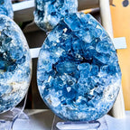 Blue Celestite Geode Crystal Cluster