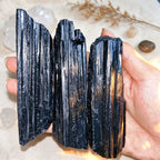 Natural Rough Slender Raw Black Tourmaline Crystal Stone for Collection Decor Gift