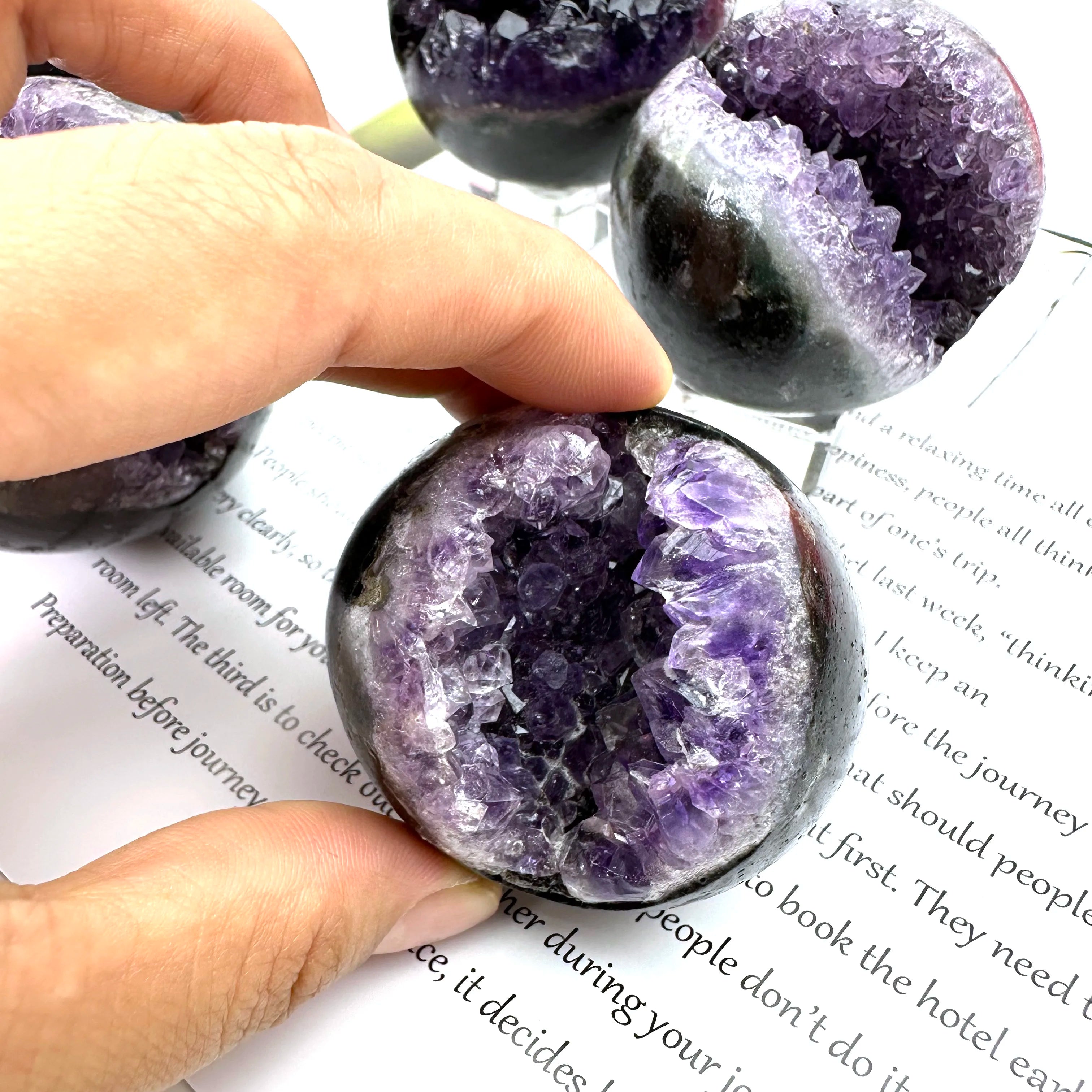 Natural crystal product reference view