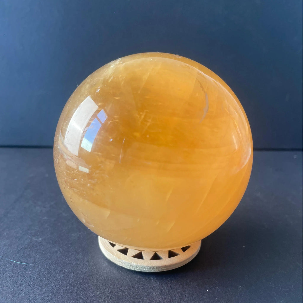 MT Brand Natural Honey Calcite Crystal Balls for Decoration-Fashion Trend