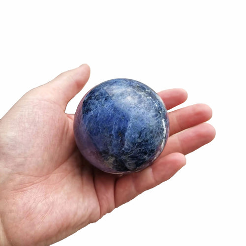 Blue-Veins Polished Crystal Sphere