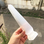 Natural Selenite Point Towers, 1 kg Lot