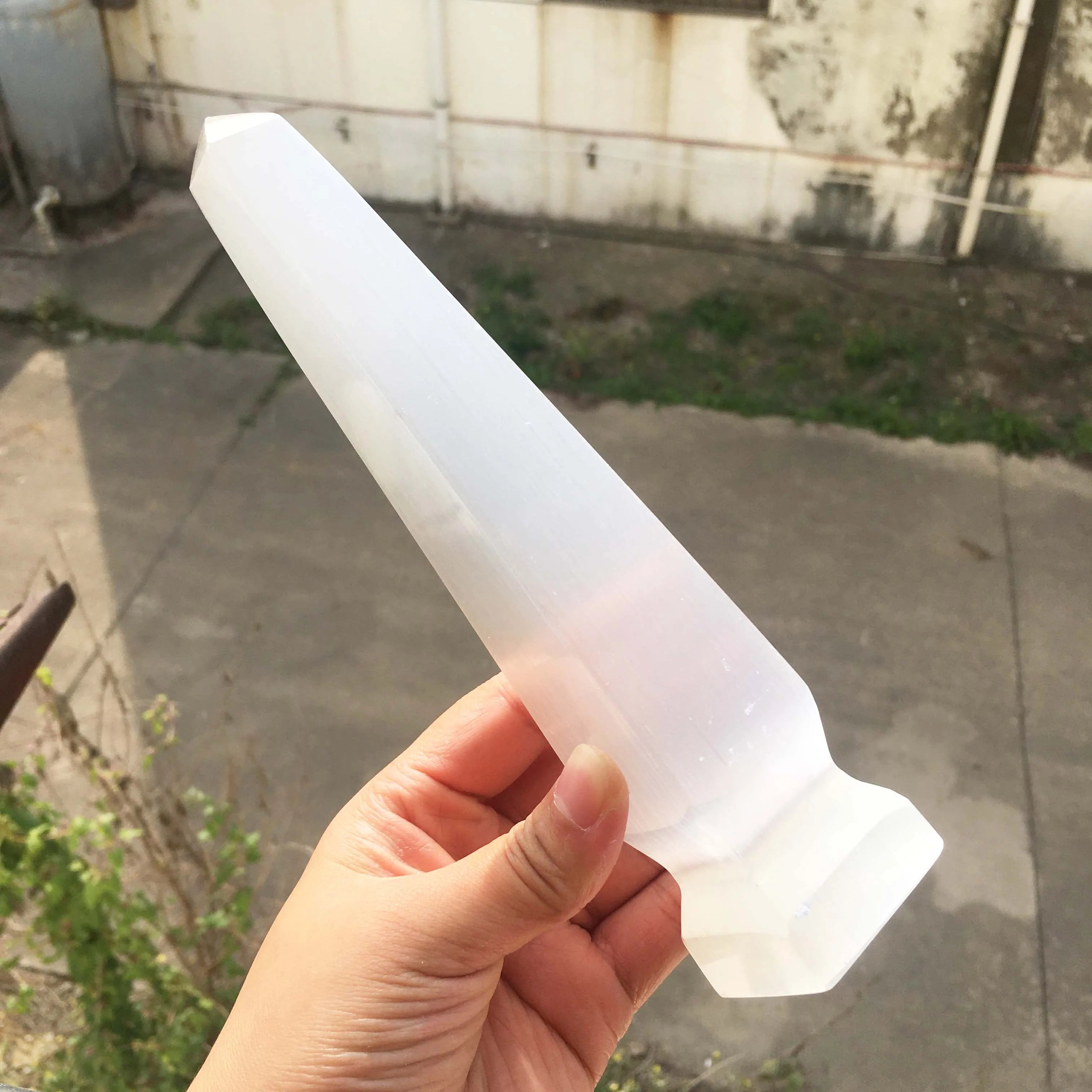 Natural Selenite Point Towers, 1 kg Lot