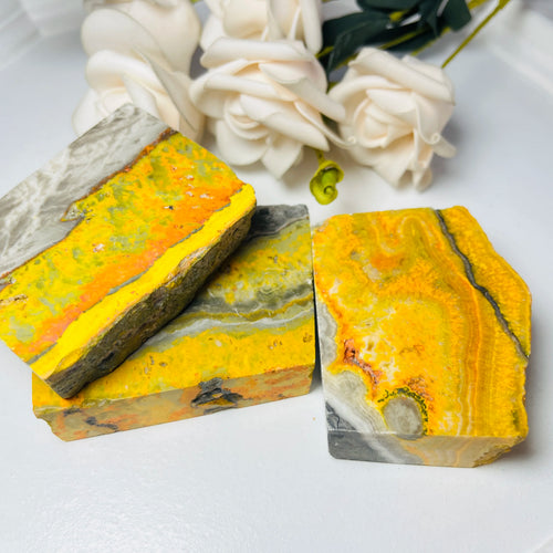 Bumblebee Jasper Slices, 1 kg Lot