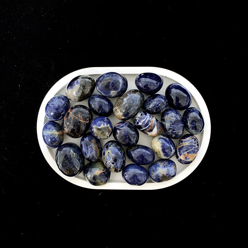 Natural Tumbled Crystal Stones — 100g Bag — Sodalite