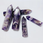 Natural Dream Amethyst Quartz Crystal Point Purple Crystal Tower