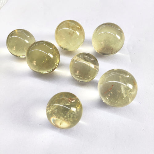 Citrine Crystal Spheres, 1 kg Lot
