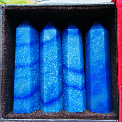 Blue Aventurine Crystal Towers, 1 kg Lot