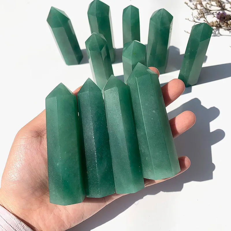 Natural Green Aventurine Tower, 7-9 cm