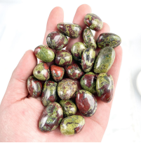 Natural Tumbled Crystal Stones — 100g Bag — Dragon blood