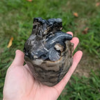 Volcanic Agate Heart Modern Decorative Ornaments Special Gifts for Others Crystal Decor
