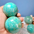 Natural Crystal Amazonite Sphere Ball for Decoration