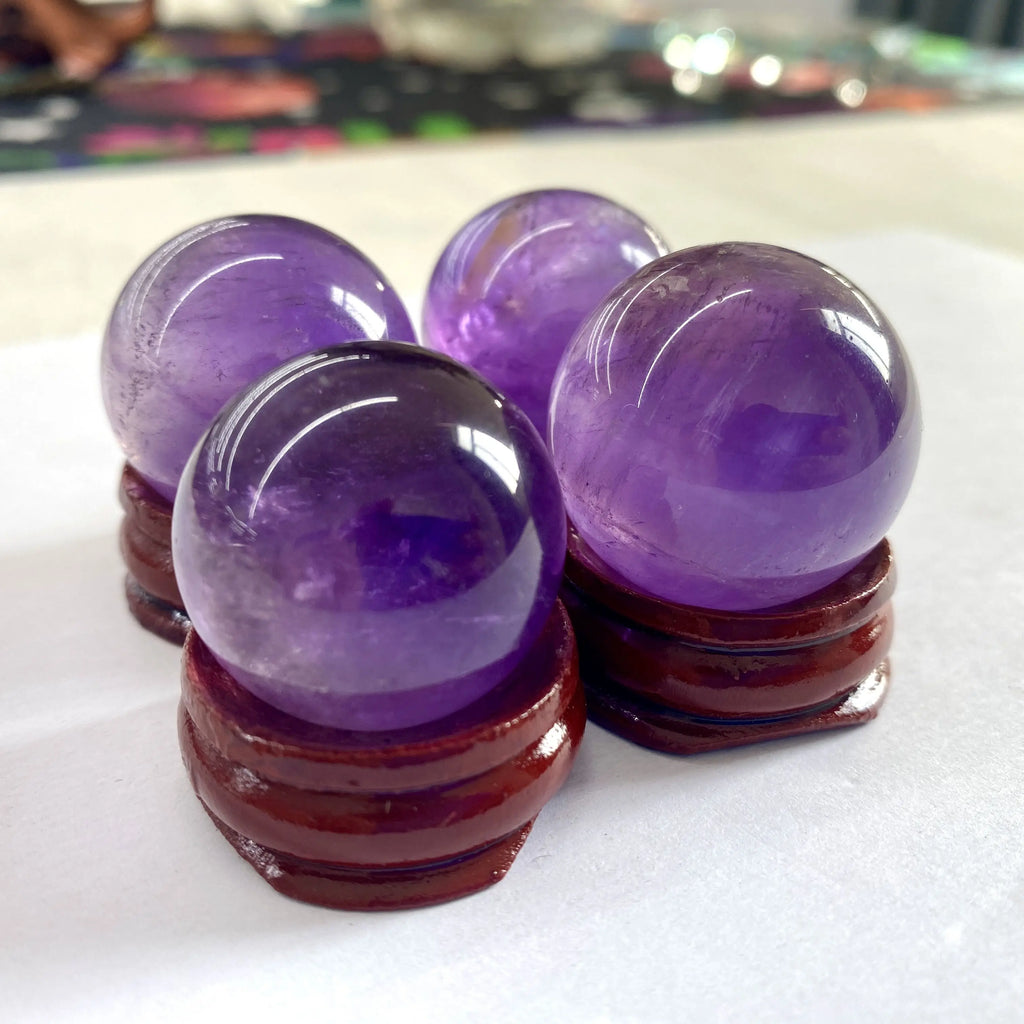 Natural Crystal Sphere Ball Crystal Amethyst Spheres for Decor Home