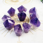 Natural Amethyst Point Mini Cake Shape Crystal Tower for Decoration Gifts