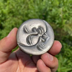 Hand Carved Natural Sheen Golden Obsidian Sun And Moon Face Carving Sheen Golden Obsidian Crystal Sun And Moon